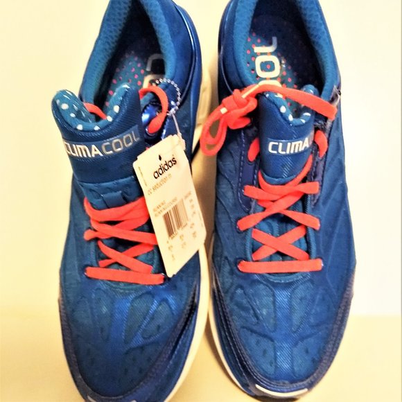 NWT Adidas athletic shoes Men Size 9 Running CC Seduction Climilite Blue Orange - Picture 2 of 4